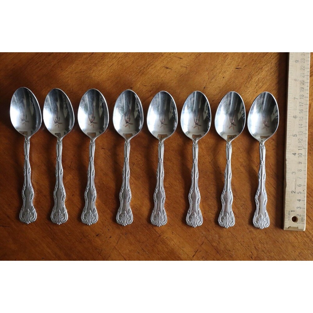 8x Table Spoon VICTORIA Reed & Barton Select 18/10 Glossy Stainless China 7.1"